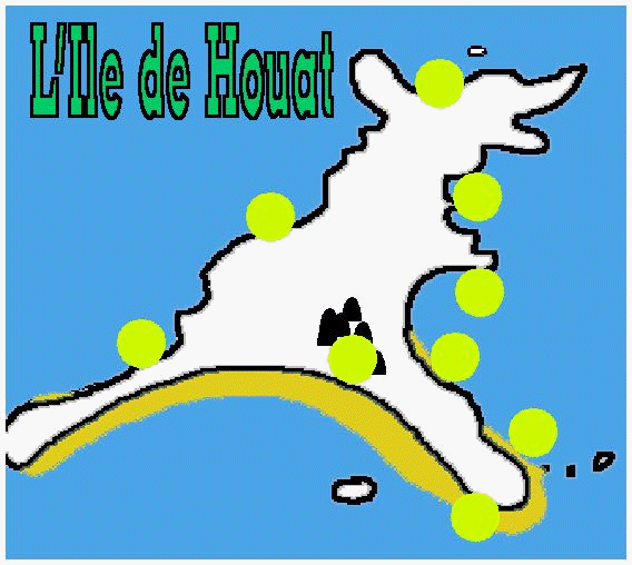 Carte r�active de l'ile de Houat